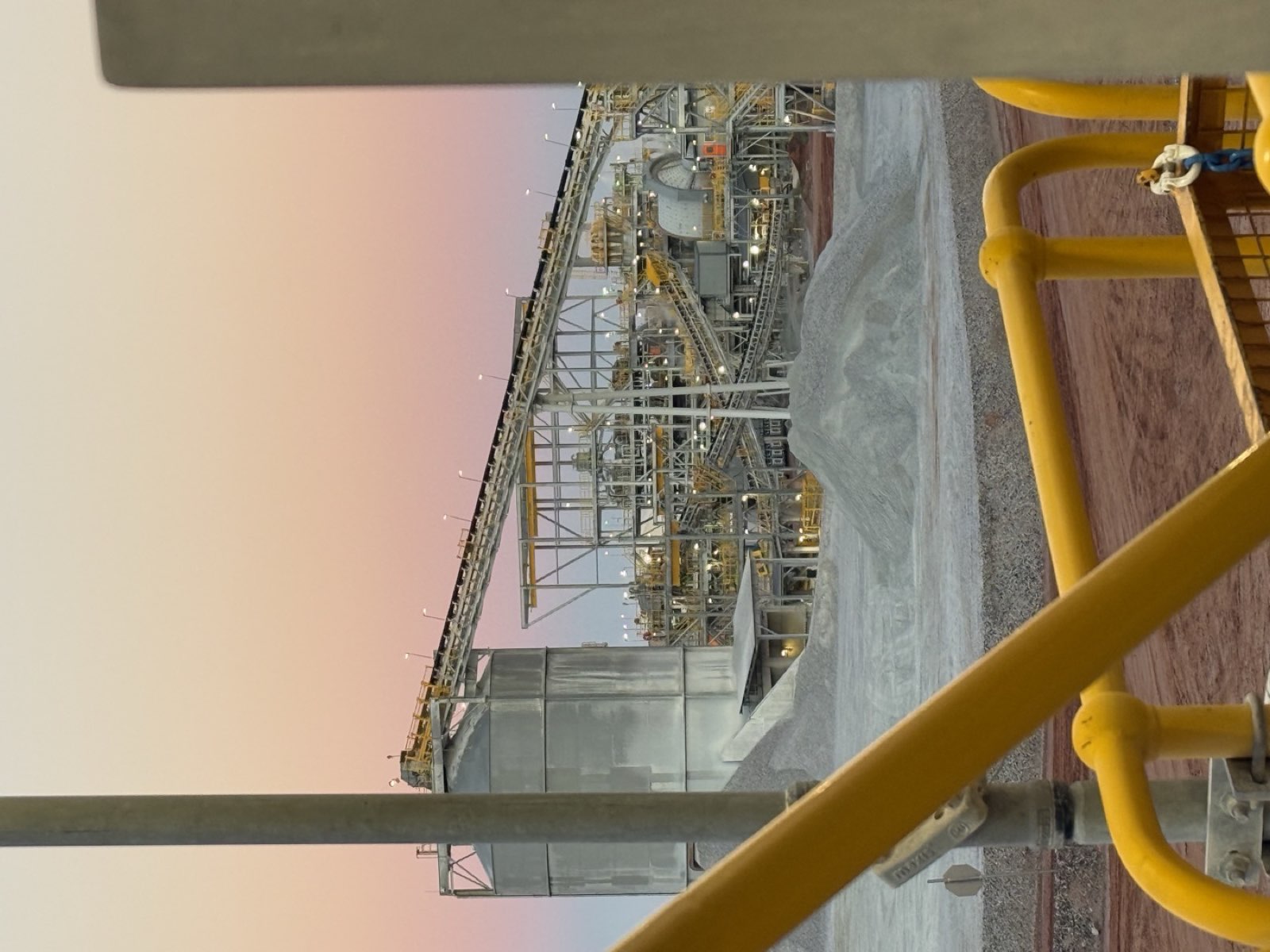 Planta industrial da mina