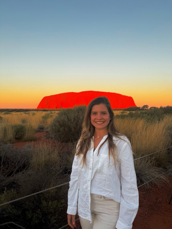 Pôr do sol em Uluru